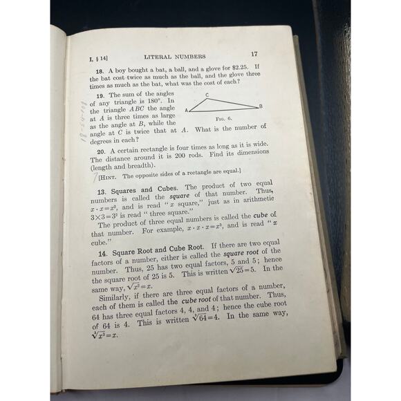 First Course in Algebra by Walter Burton Ford and Charles Ammerman 1922 - Picture 4 of 6